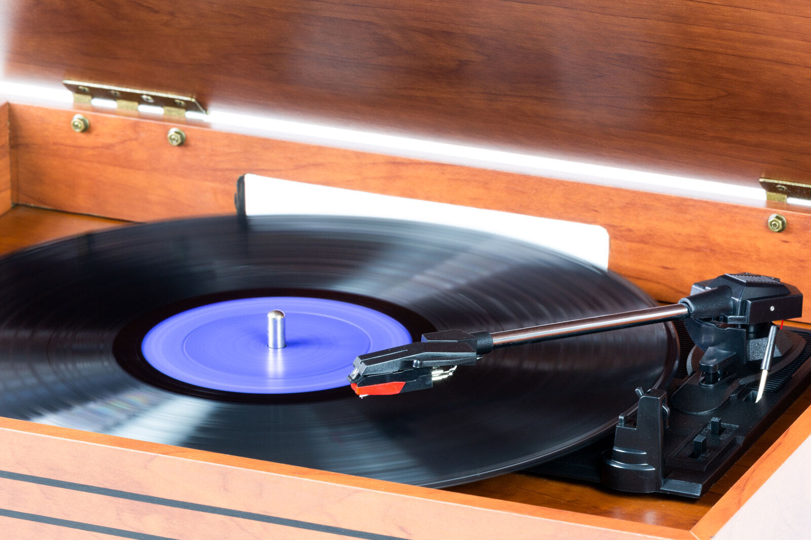 Vinyl, Turntable, Bluetooth + CD Player in 1 Retro Music Centre