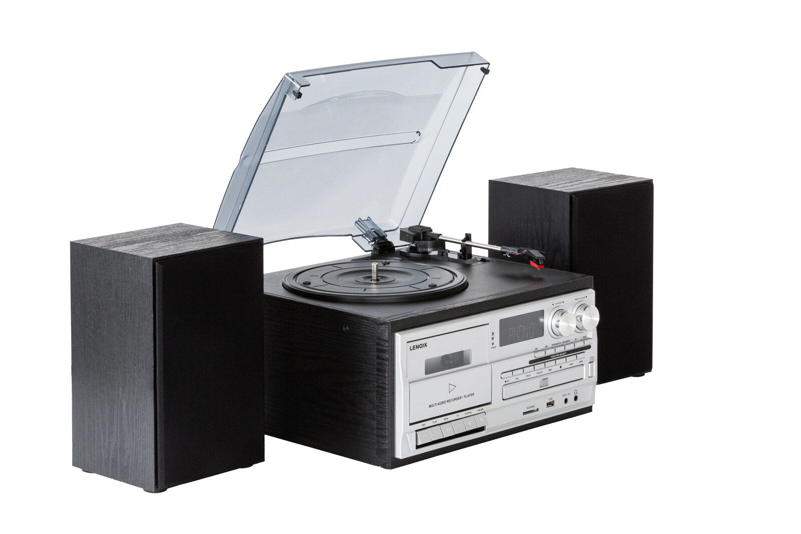 Audio Home Entertainment System (Black) Turntable, CDs, Vinyl, Bluetooth & More