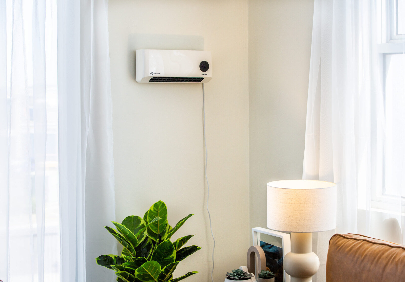 Wall-Mounted Heater & Fan with Remote Control - SILBERSHELL