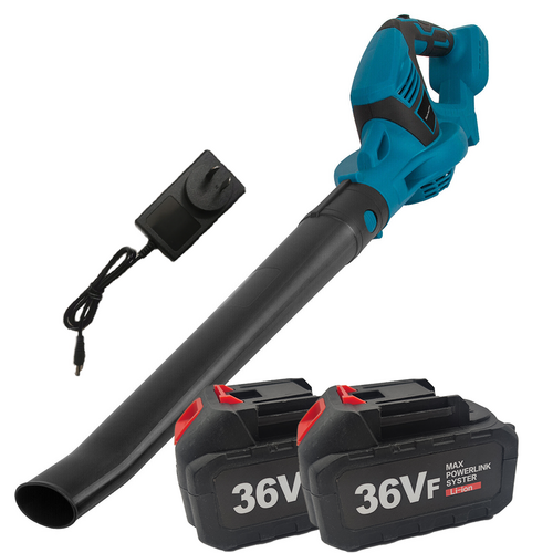 Cordless Garden Leaf Dust Blower Handheld For Makita With 2Battery & Charger 36V - SILBERSHELL