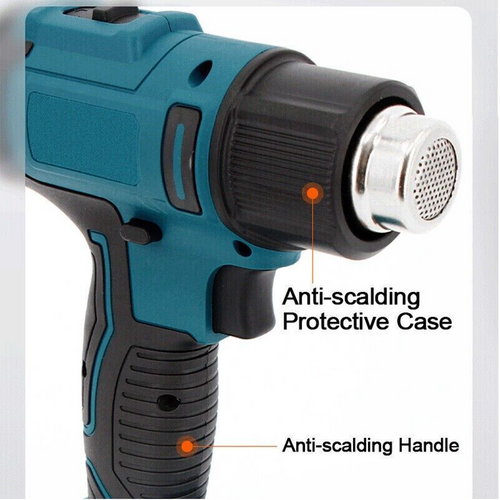 2000W Electric Hot Air Heat Gun with Nozzles Cordless Handheld For Makita 18V AU - SILBERSHELL