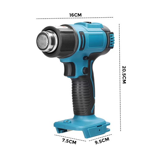 2000W Electric Hot Air Heat Gun with Nozzles Cordless Handheld For Makita 18V AU - SILBERSHELL