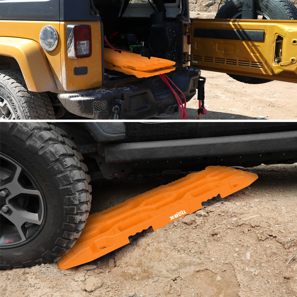 X-BULL 4X4 Recovery tracks Boards Sand tracks Snow Mud 2PCS 12T 4WD Car Truck New - SILBERSHELL