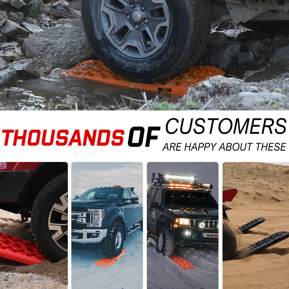 X-BULL Recovery Tracks Boards Sand Truck Mud 4WD 4x4 Gen3.0 Orange/ Tyre Tire Deflator - SILBERSHELL