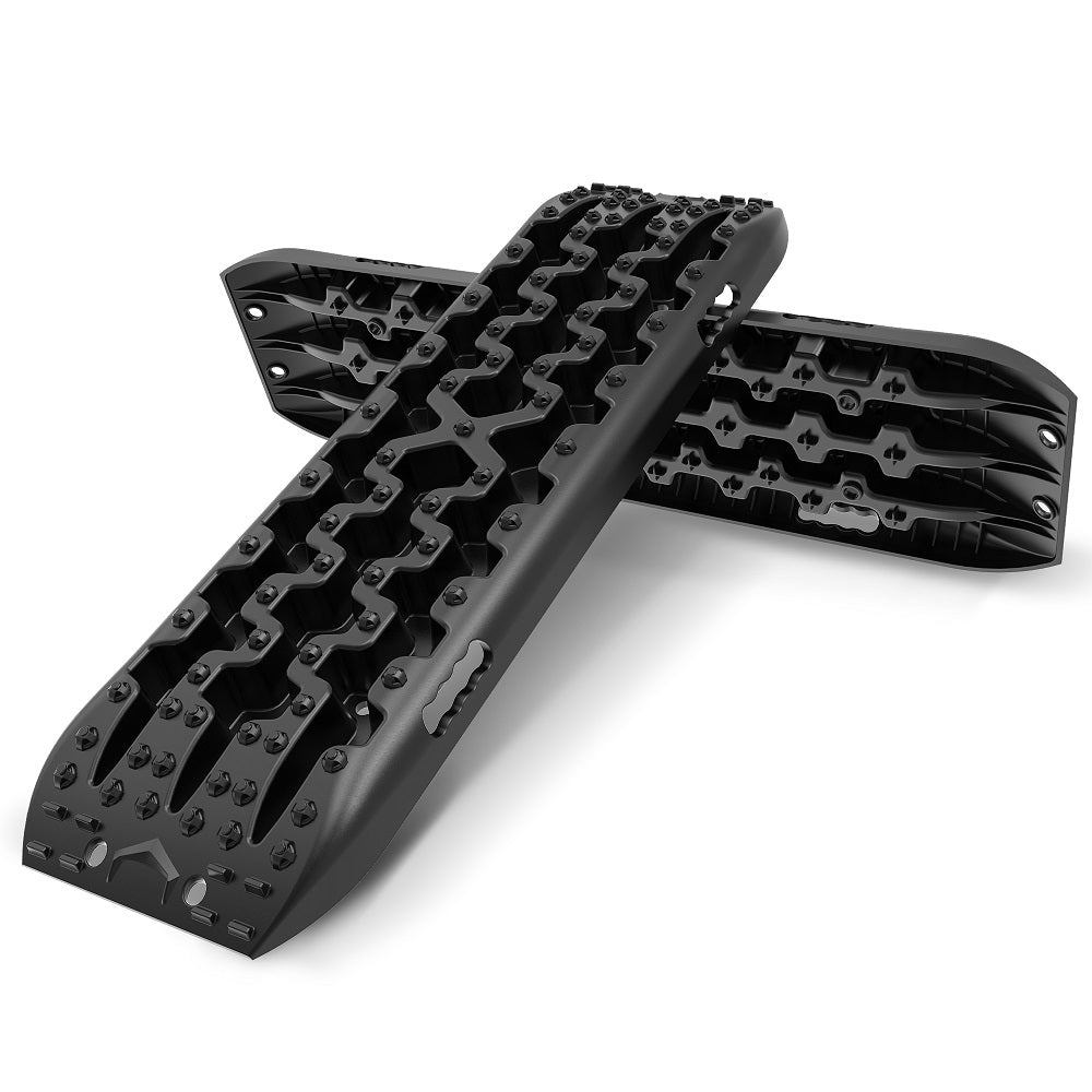 X-BULL Recovery tracks Boards 10T 2 Pairs Sand Mud Snow With Mounting Bolts pins Black - SILBERSHELL