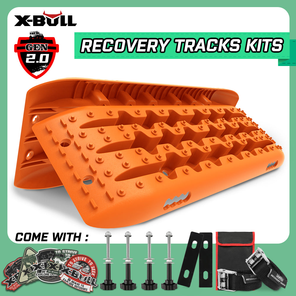 X-BULL Recovery tracks Sand Trucks Offroad With 4PCS Mounting Pins 4WDGen 2.0 - SILBERSHELL