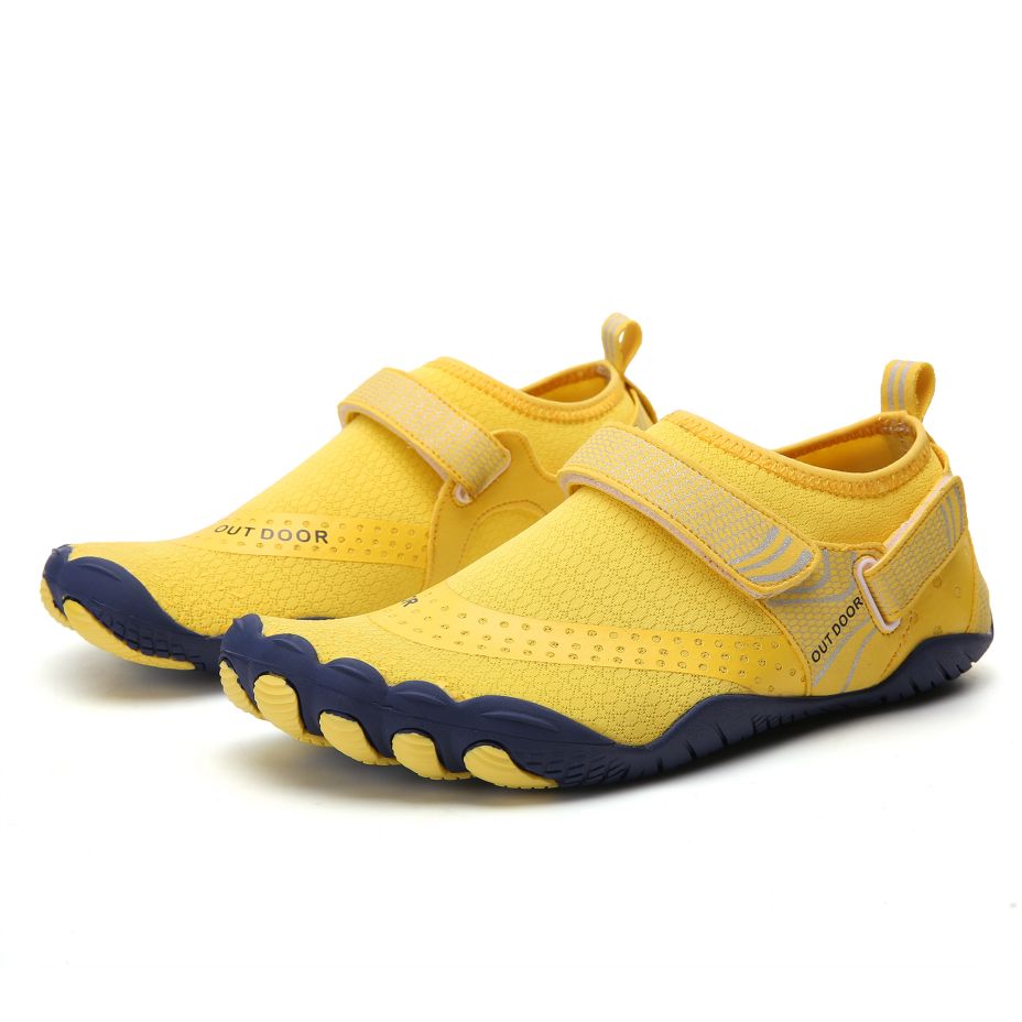 Women Water Shoes Barefoot Quick Dry Aqua Sports Shoes - Yellow Size EU39 = US6