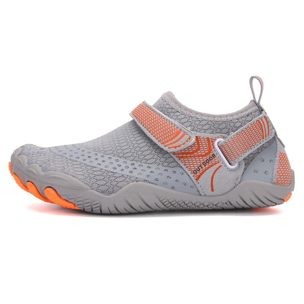 Kids Water Shoes Barefoot Quick Dry Aqua Sports Shoes Boys Girls - Grey Size Bigkid US2=EU32