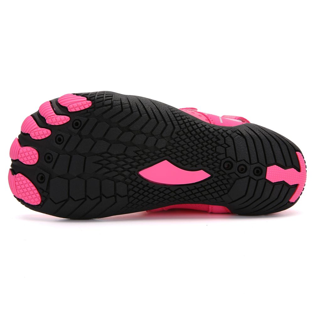 Kids Water Shoes Barefoot Quick Dry Aqua Sports Shoes Boys Girls - Pink Size Bigkid US2=EU32