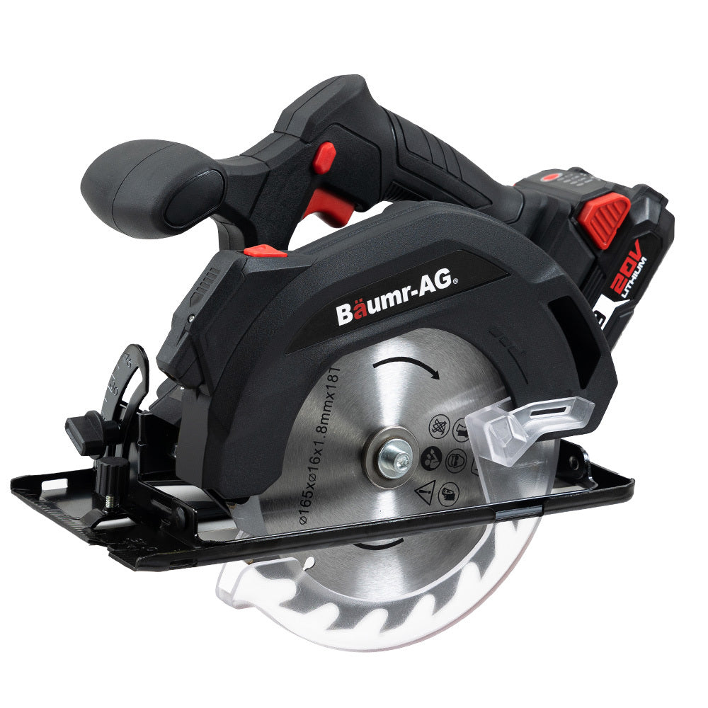 BAUMR-AG CS3 20V SYNC Cordless Circular Saw with Battery and Fast Charger Kit - SILBERSHELL