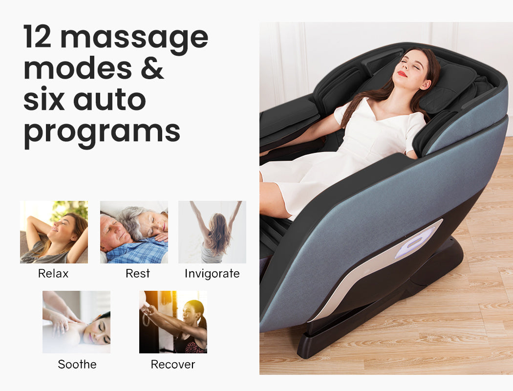 FORTIA Electric Full Body Massage Chair Zero Gravity Recliner Heat Massager Shiatsu Kneading - SILBERSHELL