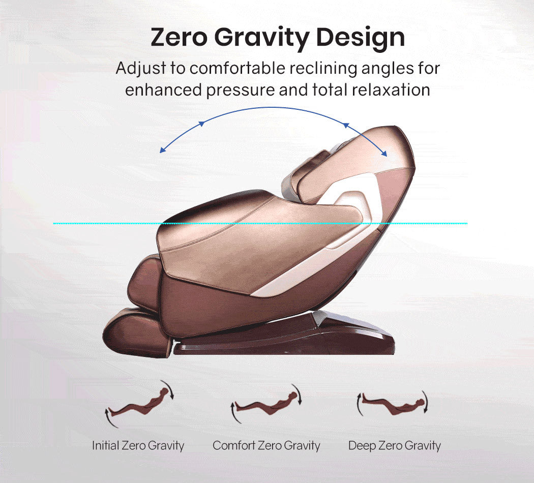 FORTIA Electric Massage Chair Zero Gravity Heating Massager Full Body Shiatsu Recliner, Remote Control - SILBERSHELL