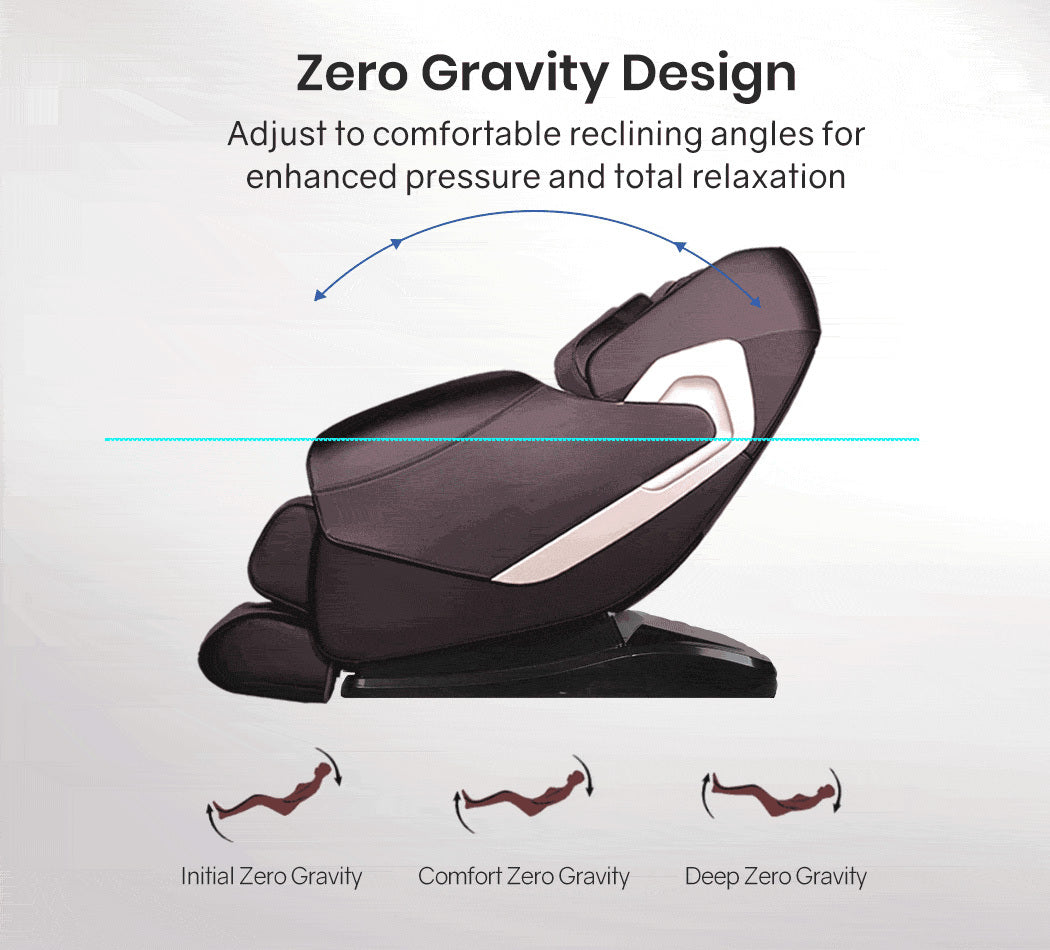 FORTIA Electric Massage Chair Zero Gravity Heating Kneading Recliner Full Body Shiatsu Massager - SILBERSHELL