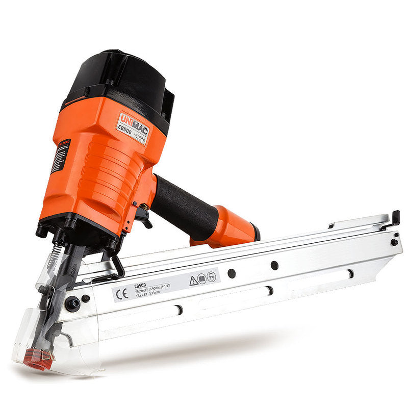 UNIMAC Construction Framing Nail Gun - Heavy Duty Air Nailer Pneumatic - SILBERSHELL