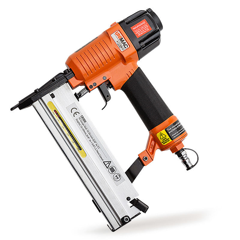 UNIMAC 2in1 Air Brad + Staple Finishing Nail Gun Pneumatic Nailer Finish - SILBERSHELL