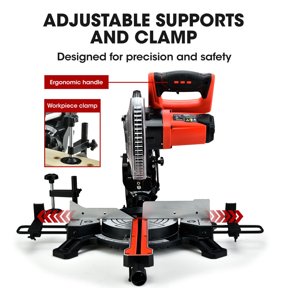 BAUMR-AG 210mm Compound Mitre Saw Dual Bevel Sliding Drop Saws 1500W - SILBERSHELL