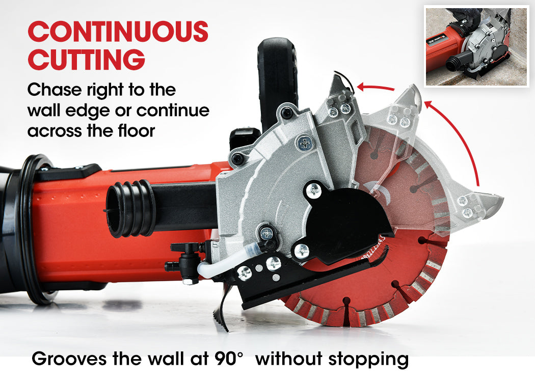 BAUMR-AG Wall Chaser and Vacuum Combo Concrete Chasing Machine Dust Collector - SILBERSHELL