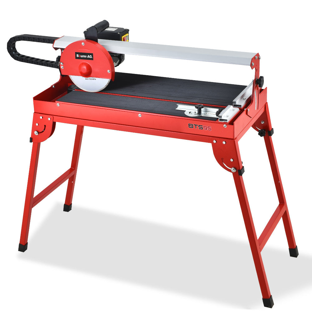 BAUMR-AG 800W Electric Tile Saw Cutter with 200mm (8") Blade, 620mm Cutting Length - SILBERSHELL