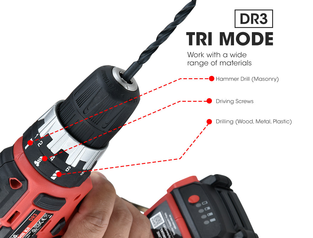 BAUMR-AG 20V Cordless Drill and Impact Driver Combo Kit w/ SYNC Battery & Charger - SILBERSHELL