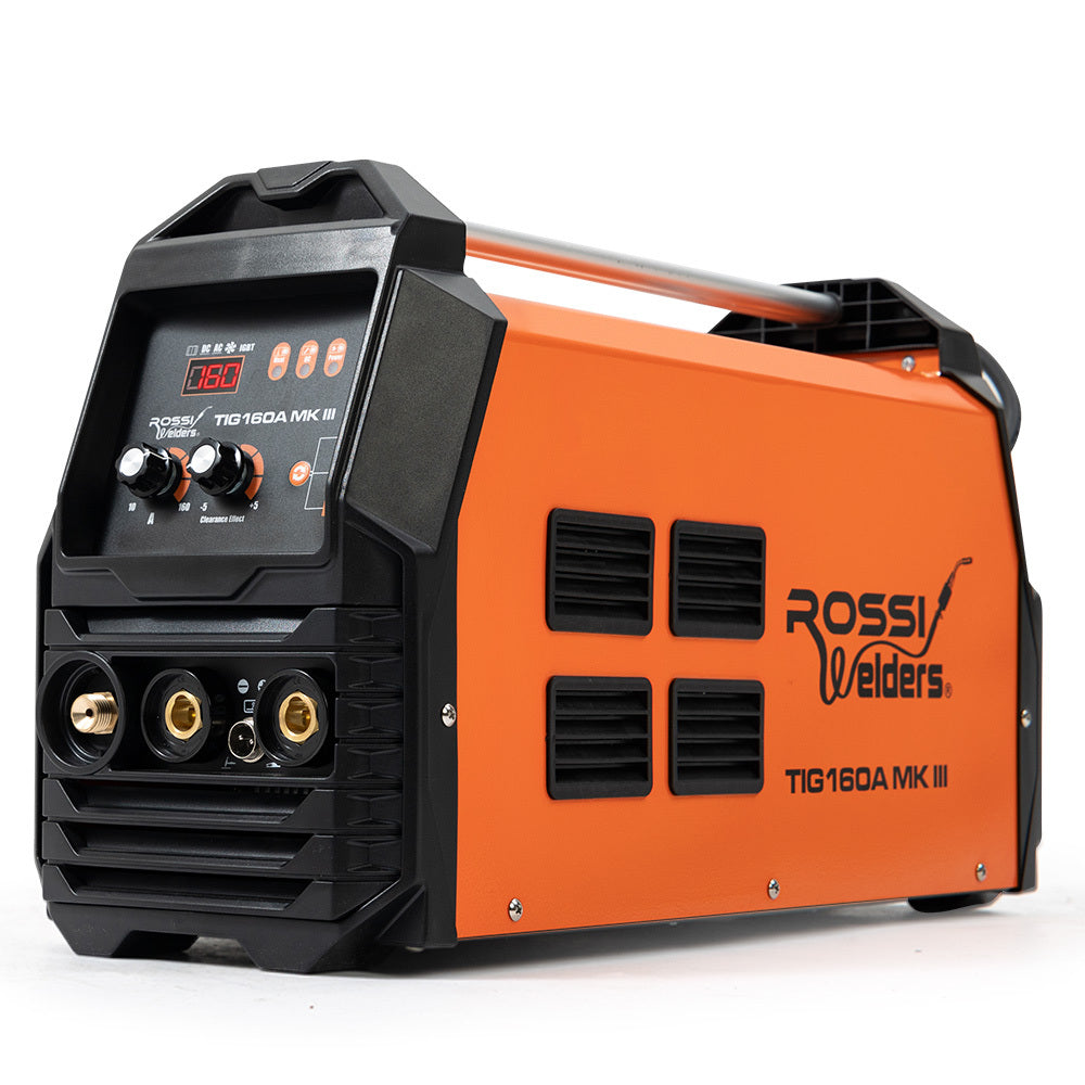 ROSSI 160 Amp Inverter Welder TIG Arc Stick, AC/DC, with Accessories (15A Plug) - SILBERSHELL