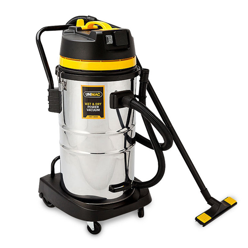 UNIMAC 60L Wet and Dry Vacuum Cleaner Bagless Industrial Grade Drywall Vac - SILBERSHELL