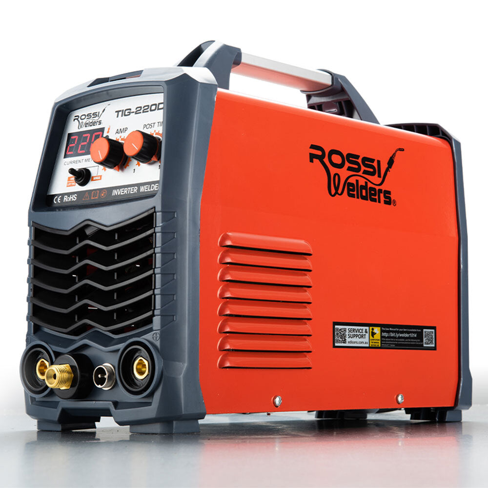 ROSSI 220A Welder Stick GTAW Gas Tungsten Arc Welding Machine Inverter TIG MMA - SILBERSHELL