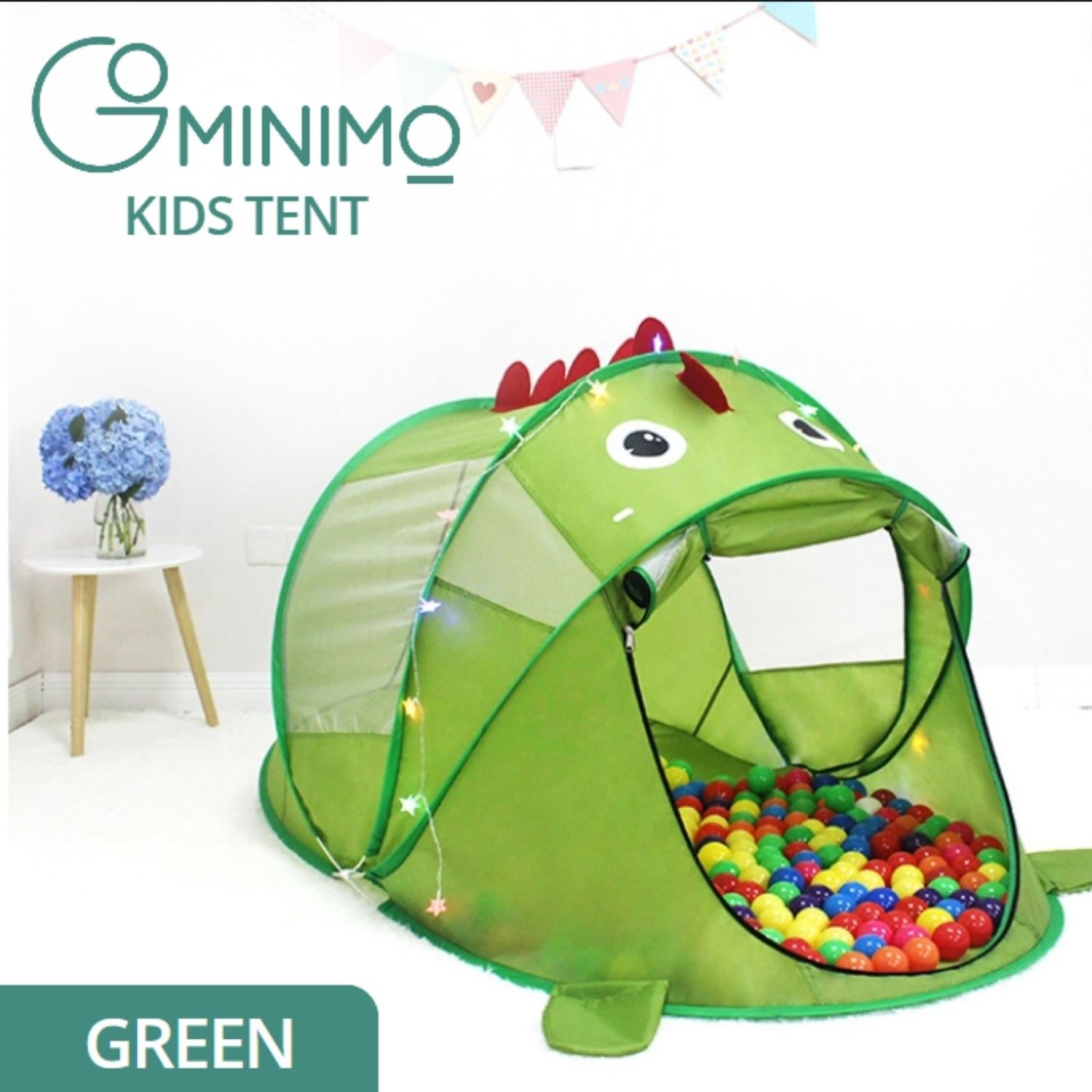 GOMINIMO Kids Dinosaur Pop-up Tent (Green) GO-KT-115-LK - SILBERSHELL