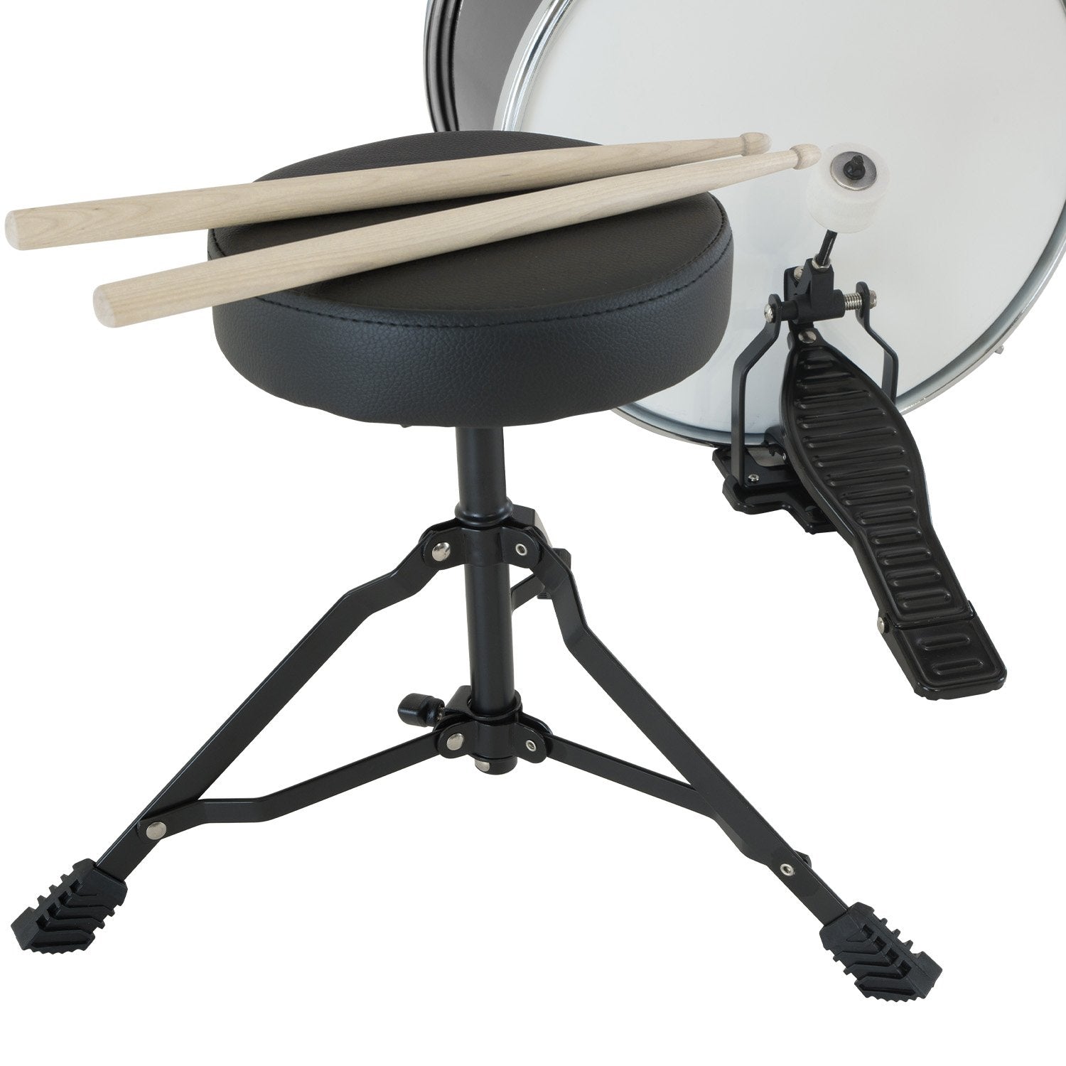 Karrera Children's 4pc Drum Kit - Black - SILBERSHELL