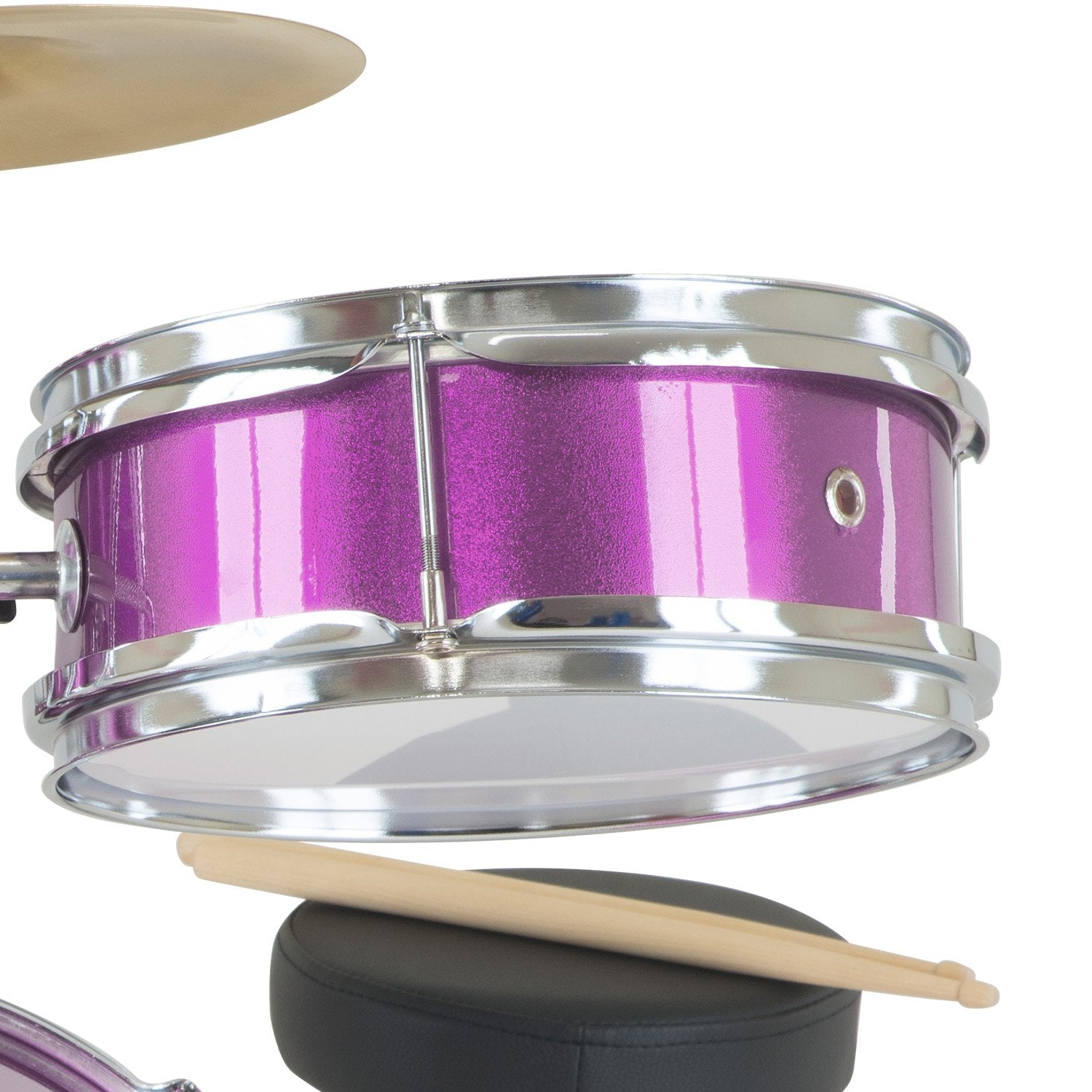Karrera Childrens 4pc Drum Kit - Purple - SILBERSHELL