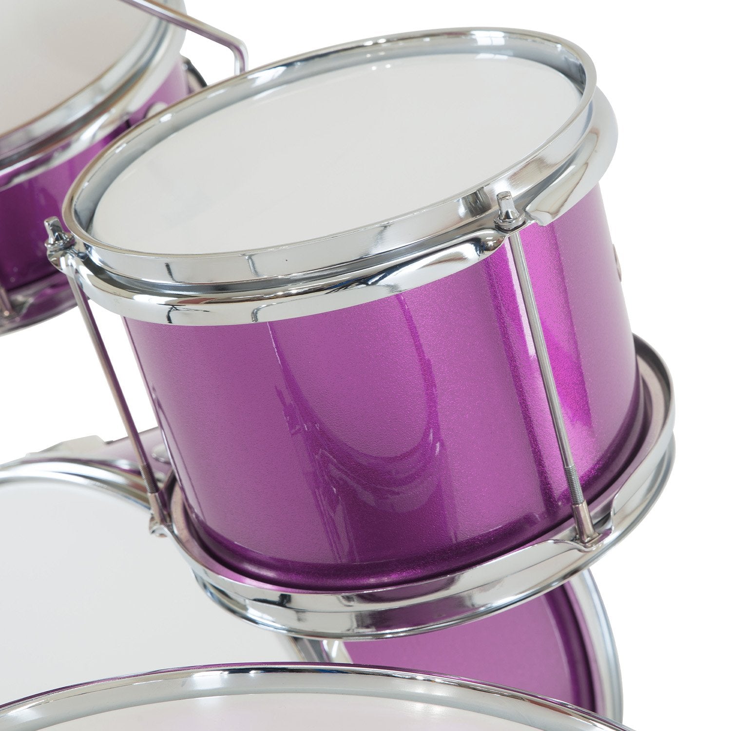 Karrera Childrens 4pc Drum Kit - Purple - SILBERSHELL