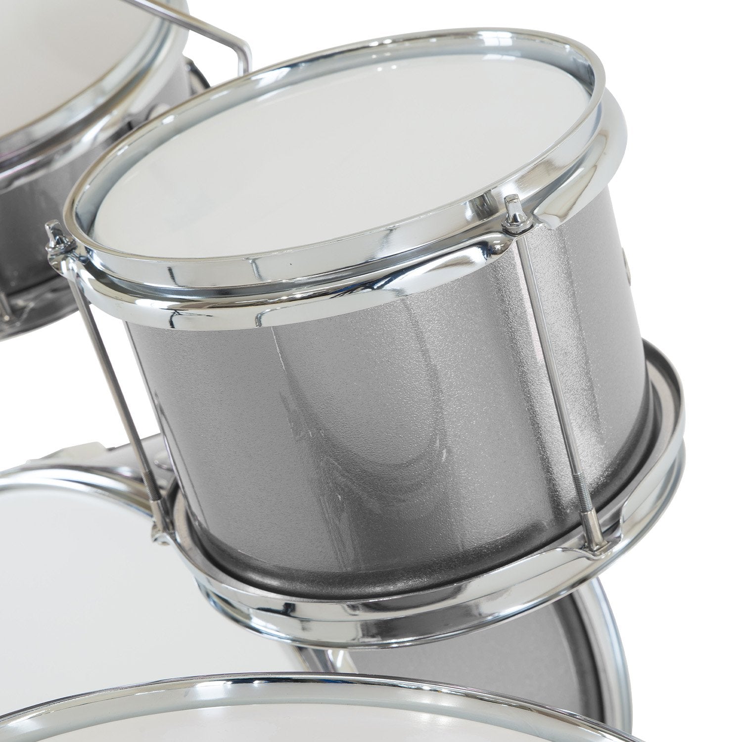 Karrera Childrens 4pc Drum Kit - Silver - SILBERSHELL
