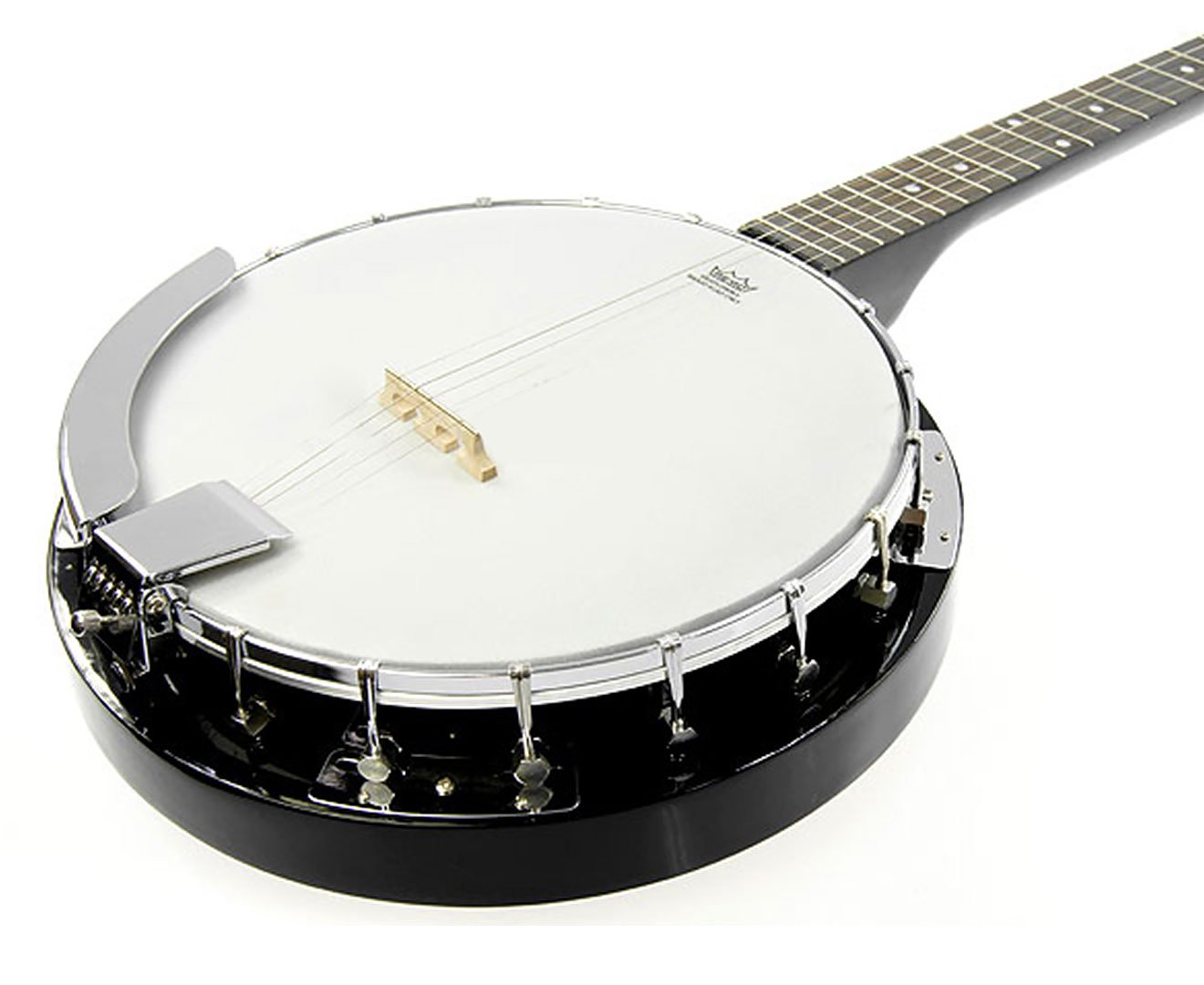 Karrera 5 String Resonator Banjo - Black - SILBERSHELL