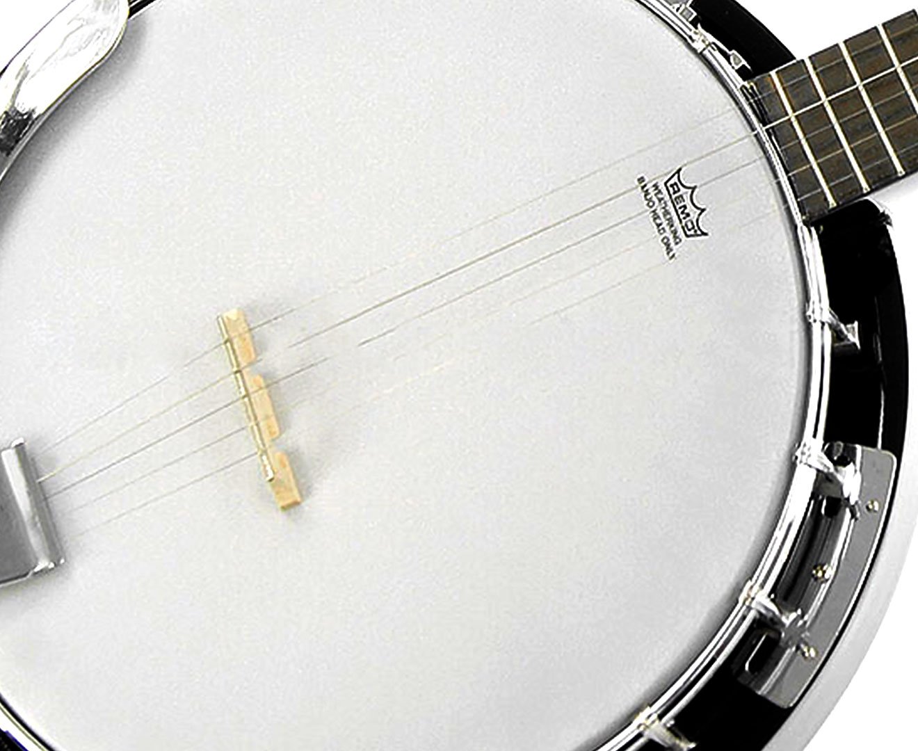Karrera 5 String Resonator Banjo - Black - SILBERSHELL