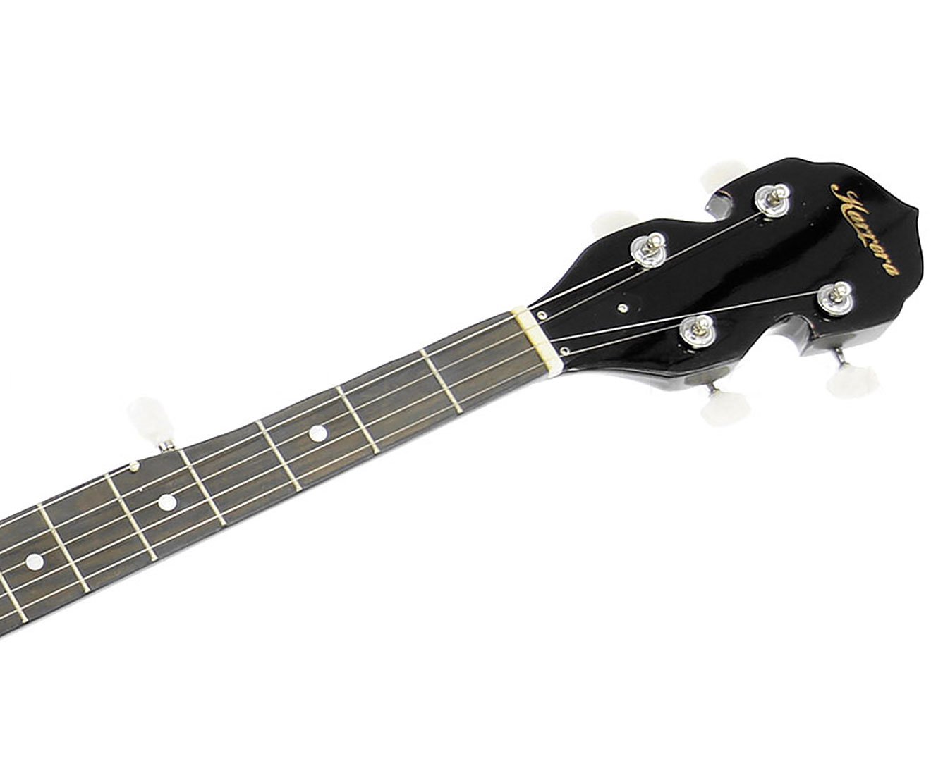 Karrera 5 String Resonator Banjo - Black - SILBERSHELL