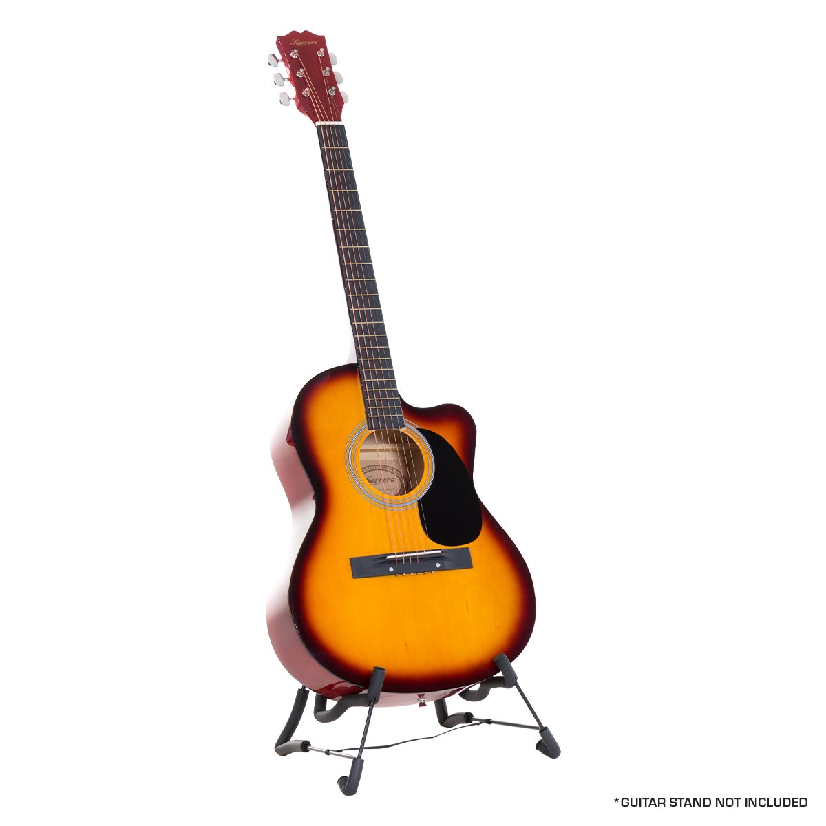 Karrera Acoustic Cutaway 40in Guitar - Sunburst - SILBERSHELL