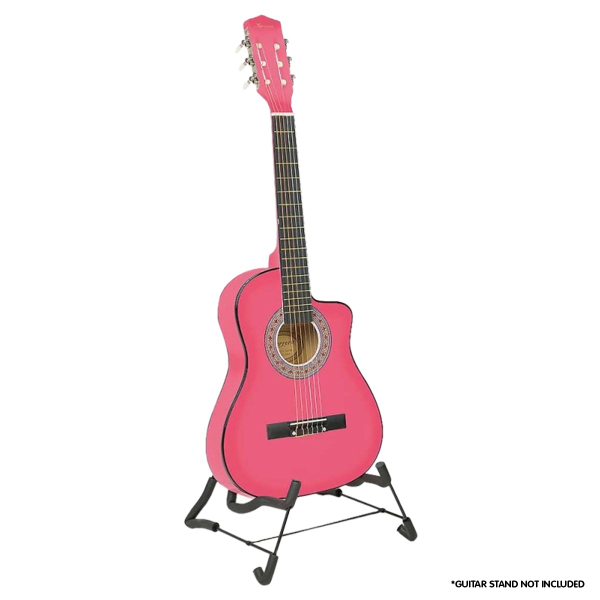 Karrera Childrens Acoustic Guitar Kids - Pink - SILBERSHELL