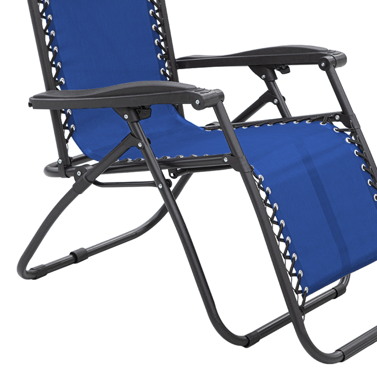 Wallaroo Zero Gravity Reclining Deck Lounge Sun Beach Chair Outdoor Folding Camping - Grey - SILBERSHELL