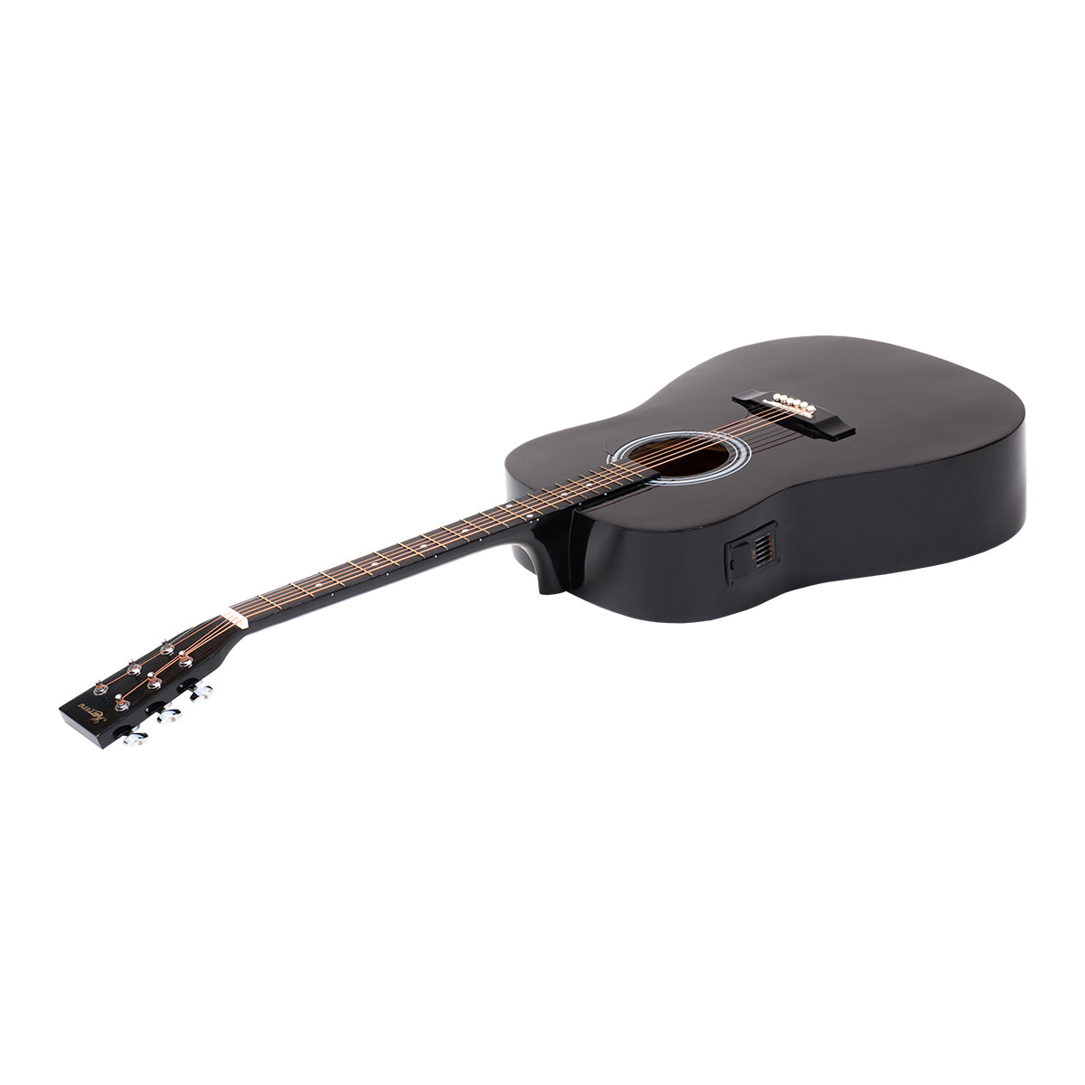 Karrera Electronic Acoustic Guitar 41in  - Black - SILBERSHELL