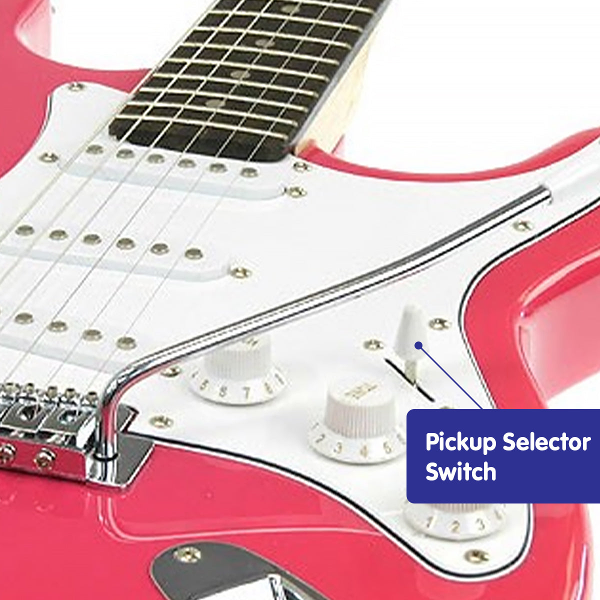 Karrera 39in Electric Guitar  - Pink - SILBERSHELL