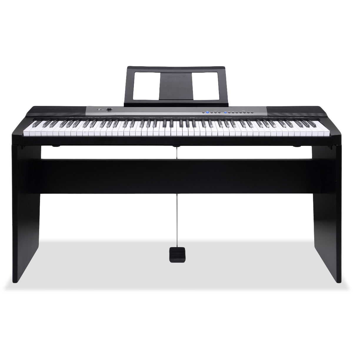 Karrera 88 Keys Electronic Keyboard Piano with Stand Black - SILBERSHELL