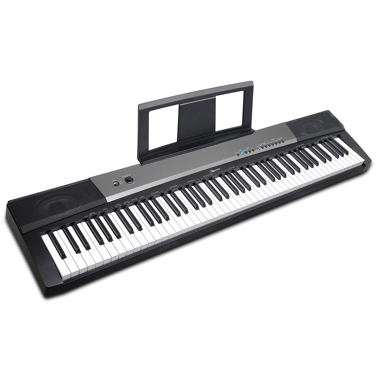 Karrera 88 Keys Electronic Keyboard Piano with Stand Black - SILBERSHELL