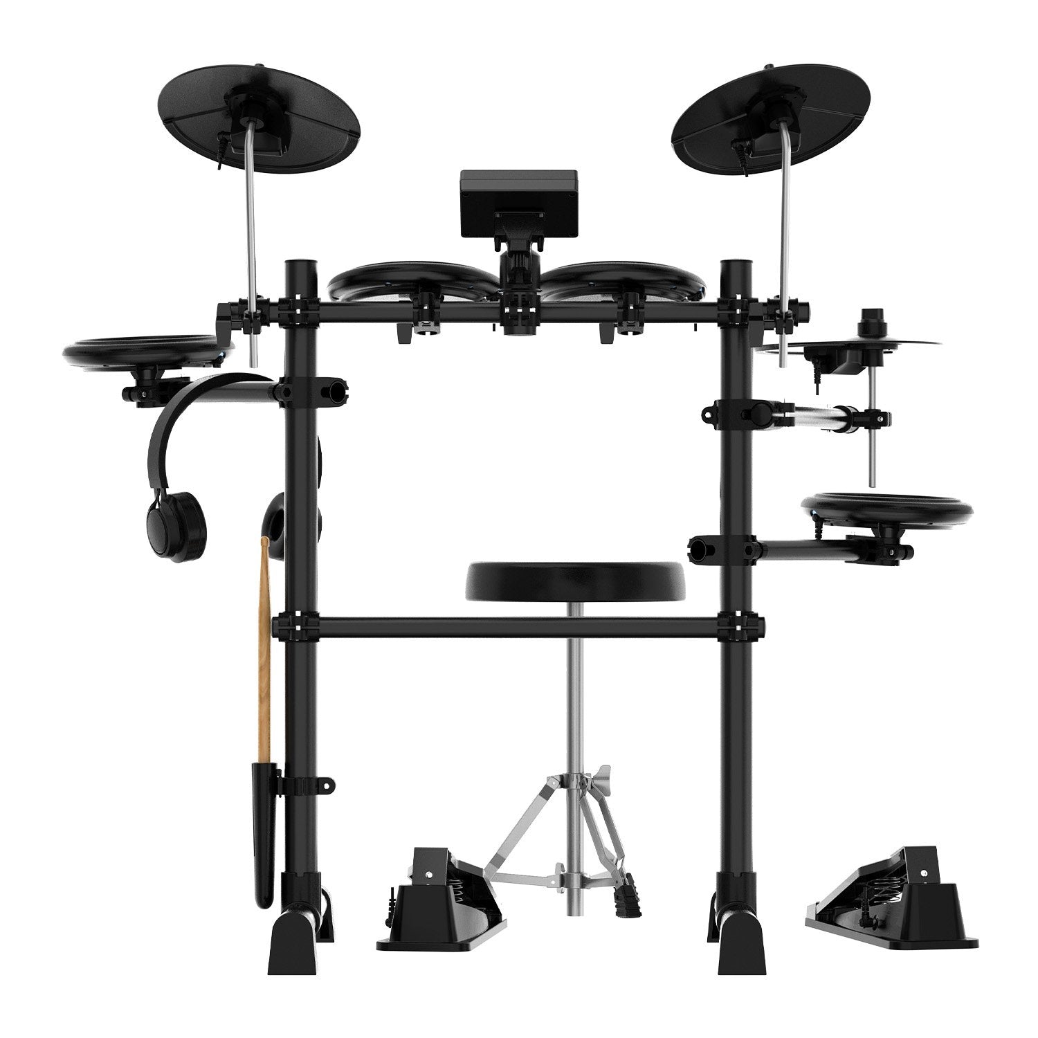 Karrera TDX-16 Electronic Drum Kit with Pedals - SILBERSHELL