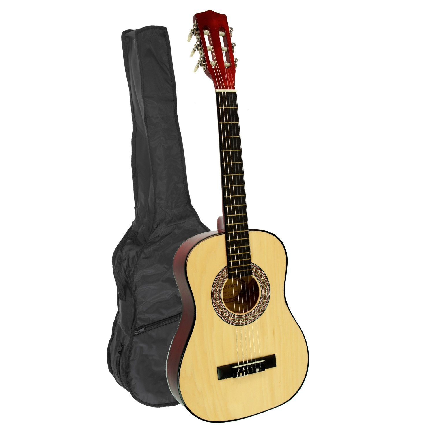 Karrera Childrens Guitar  Wooden 34in Acoustic - Natural - SILBERSHELL