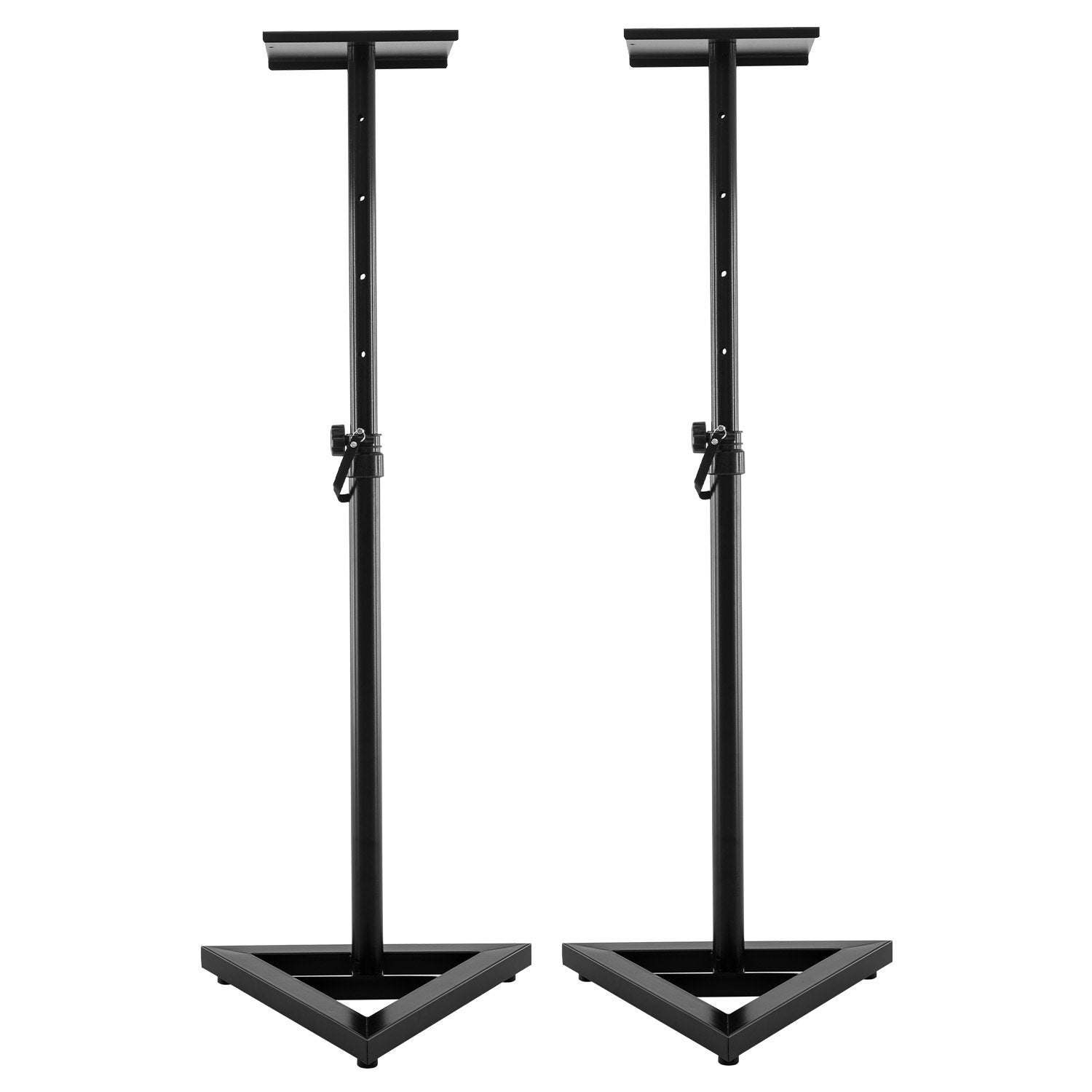 Karrera Adjustable Floor Speaker Stand Surround Sound - Black - SILBERSHELL