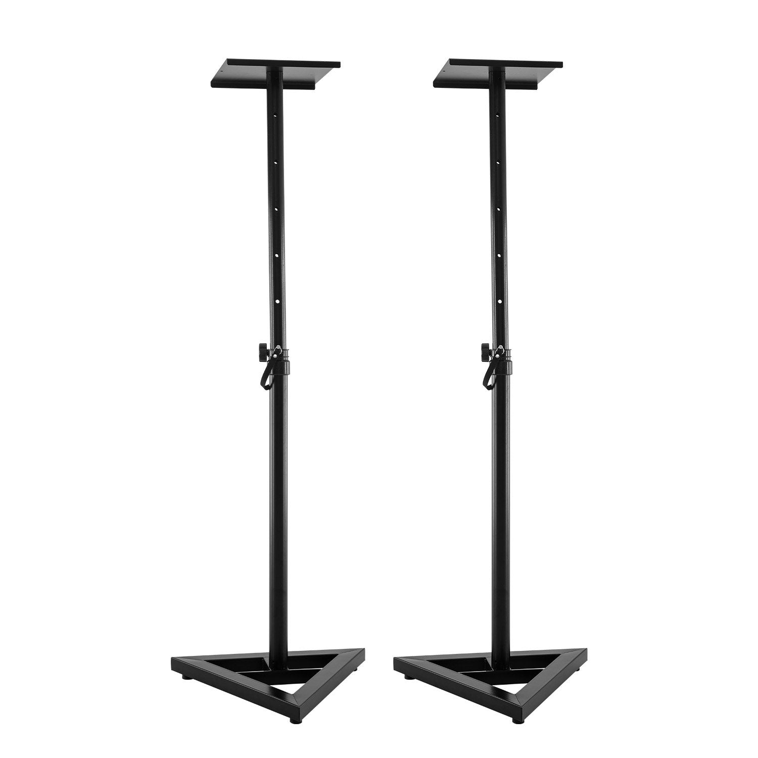 Karrera Adjustable Floor Speaker Stand Surround Sound - Black - SILBERSHELL