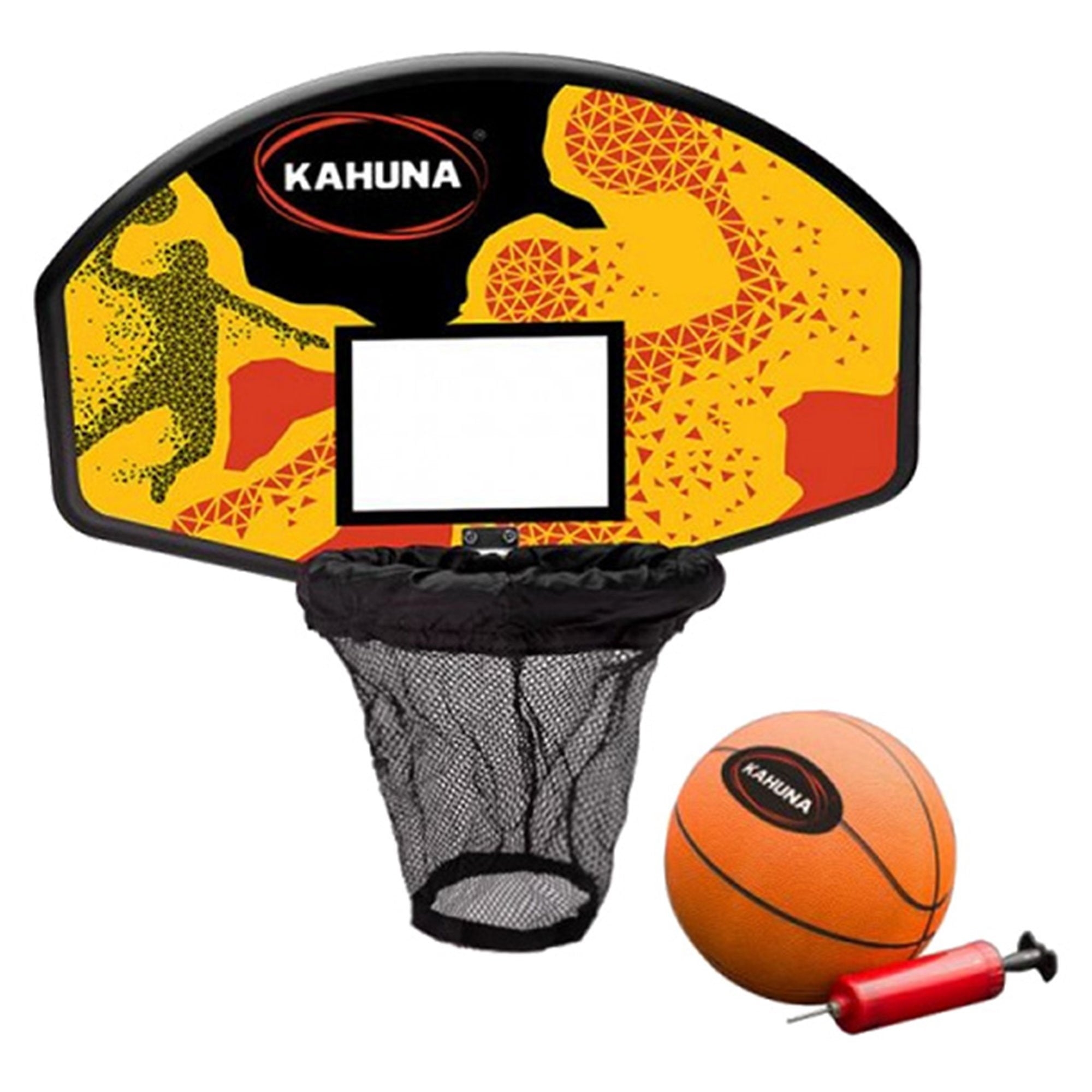 Kahuna Trampoline Basketball Ring Set with Mini Ball and Pump - SILBERSHELL