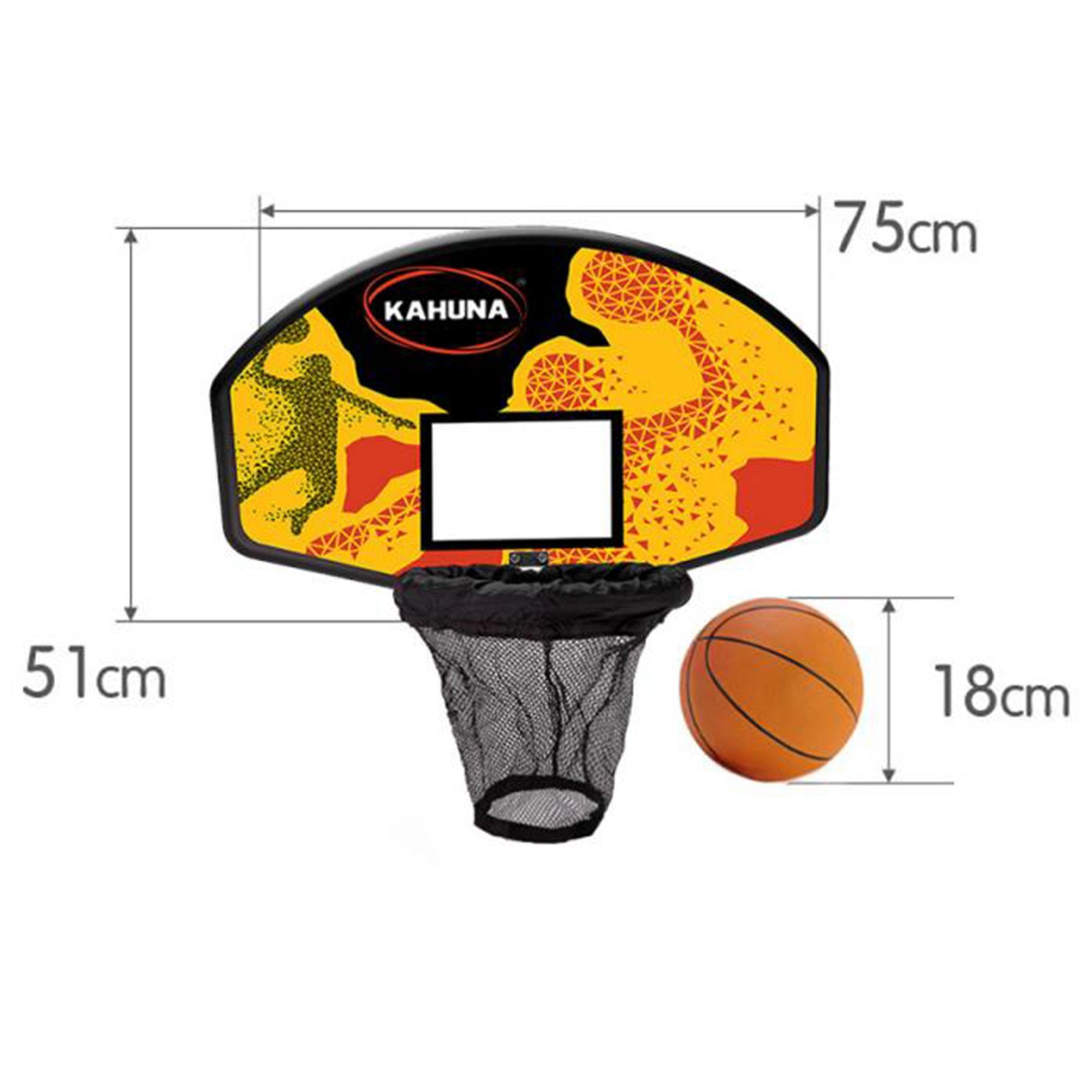 Kahuna Trampoline Basketball Ring Set with Mini Ball and Pump - SILBERSHELL