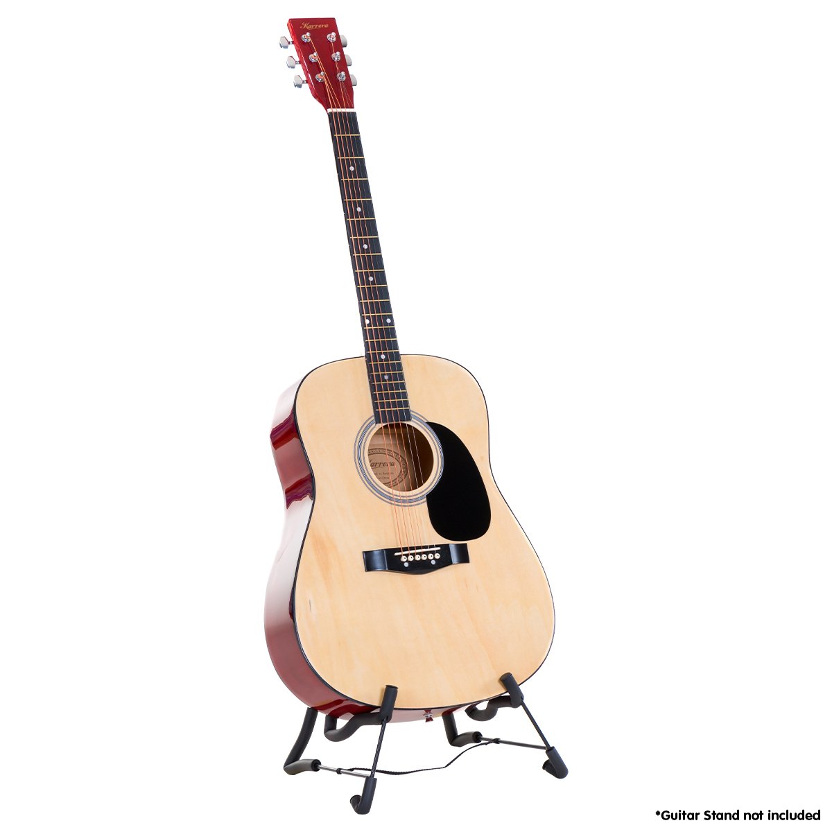 Karrera 41in Acoustic Wooden Guitar with Bag - Natural - SILBERSHELL