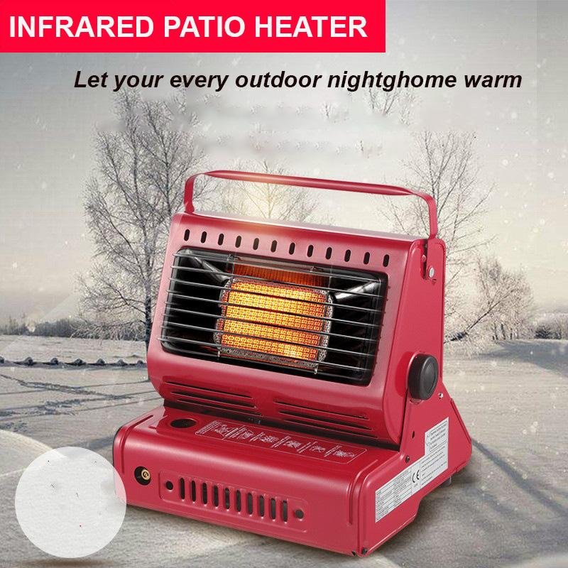 Portable Butane Gas Heater Camping Camp Tent Outdoor Hiking Camper Survival Black AU - SILBERSHELL