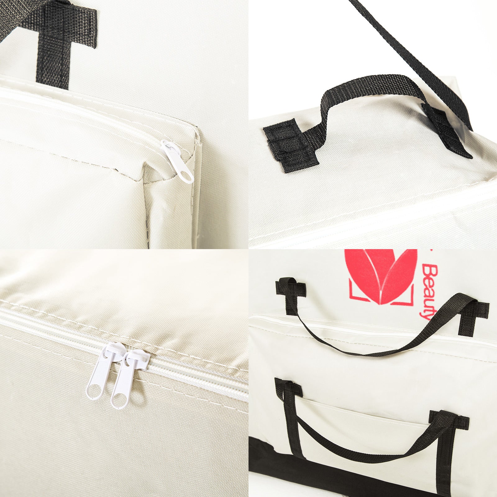 Massage Table Bed Portable Delux Wheeled Carry Bag 70cm WHITE - SILBERSHELL